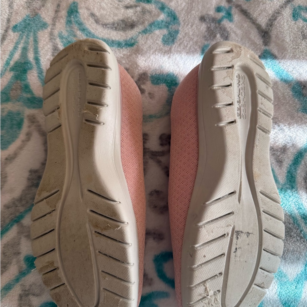 Skechers Women's Blush Pink Slip-On Sneakers - Picture 3 of 3
